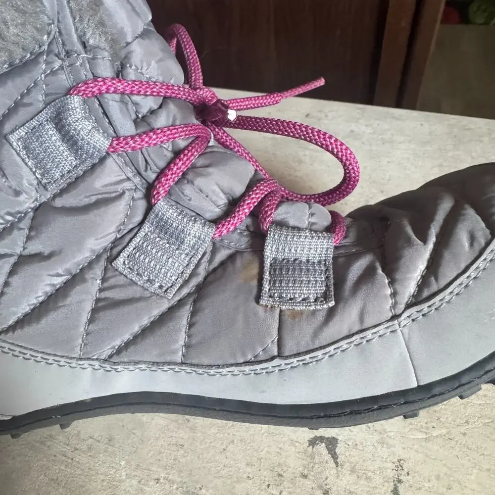 Columbia Minx Shorty Omni-Heat Waterproof Boots 6Y - EU 38 Womens 7.5-8 Gray